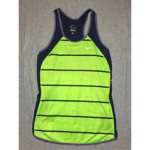 Womens Nike Tank Top Size Small Purple Green Exercise Dri Fit Workout Athletic